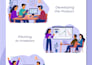 create flat vector illustrations for websites and apps